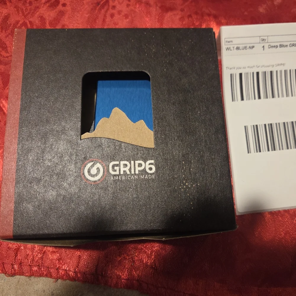 Deep Blue GRIP6 Wallet With Leather Jacket
